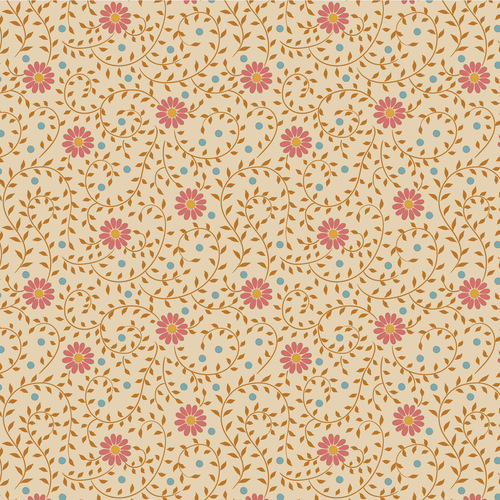 Tilda Sanctuary Daisydream Tan 100568 Patchwork Fabric 