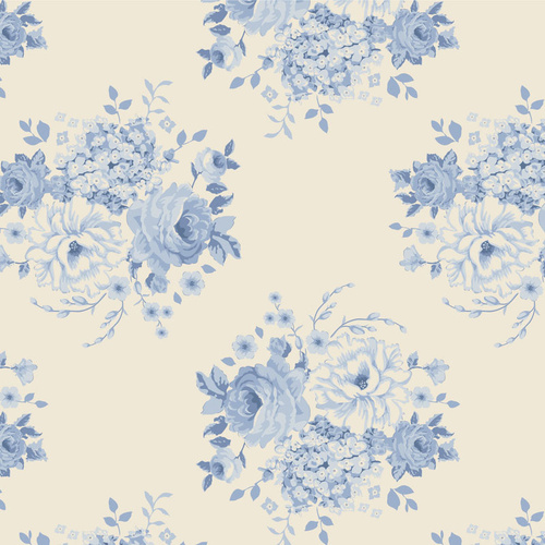 Tilda Sunday Brunch Mia Blue 100597 Quilting Fabric