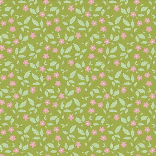 Tilda Tipsy Green 110114 Quilting Fabric