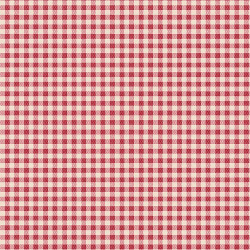 Tilda Creating Memories 160087 Gingham Red Woven Quilting Fabric