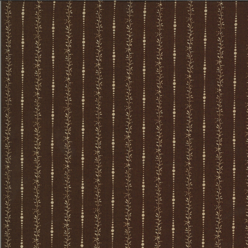 Elinors Endeavor Chocolate 31617 19 Patchwork Fabric 140CM END OF BOLT