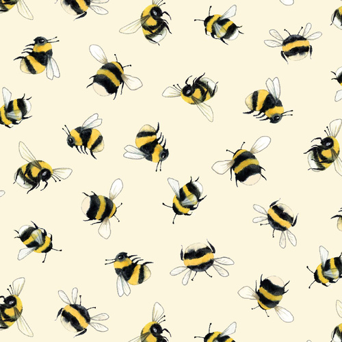 Meant to Bee 4008/98C Let it Bee Cream Patchwork Fabric