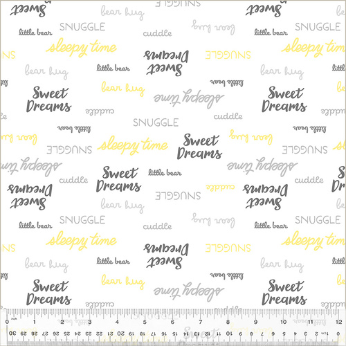 Sweet Dreams 53875-5 Bedtime White Quilting Fabric