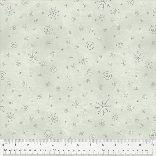 A Very Terri Christmas 54104-9 Snow Flurries Turquoise Fabric