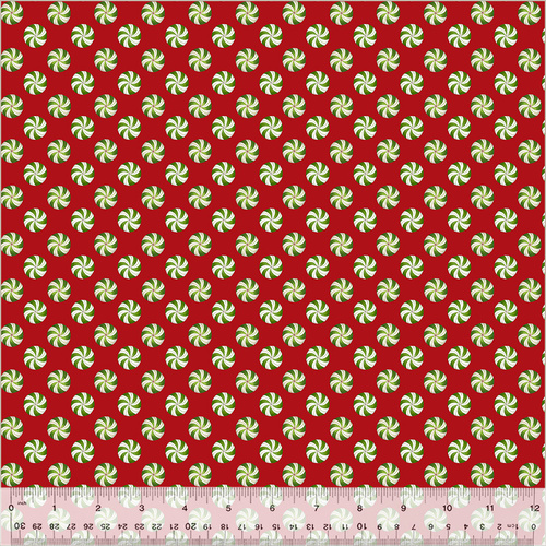 A Very Terri Christmas 54105-7 Peppermints Red Fabric