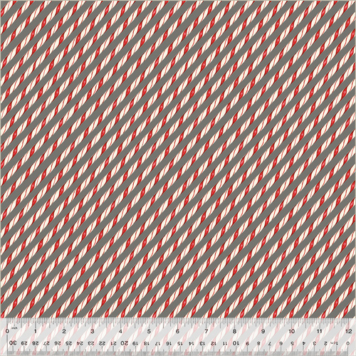 A Very Terri Christmas 54106-11 Candy Cane Stripe Grey