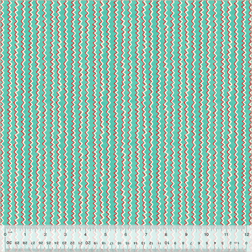 A Very Terri Christmas 54109-10 Chevron Stripe Turquoise