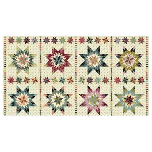 Dahlia Blocks by Laundry Basket Quilts Sold per 24" Pattern Repeat (61cm)