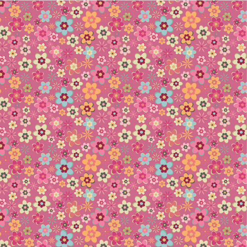 Calico Cowgirls Cowgirl Meadow Pink CW24815 Quilting Fabric