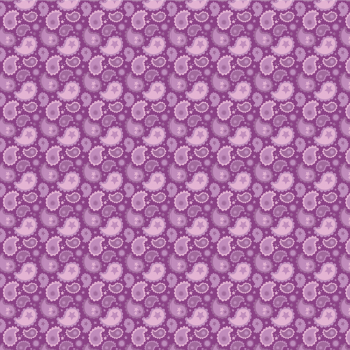 Calico Cowgirls Paisley & Poppies Purple CW24822 Quilting Fabric