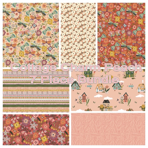 Cottage Charm Peach 7 Piece Special Bundle