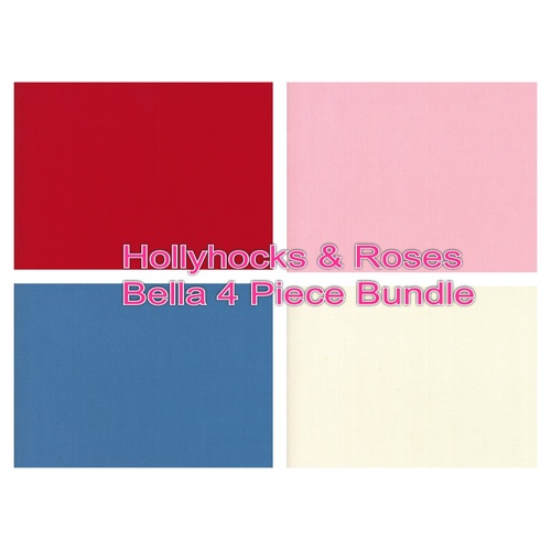 Hollyhocks & Roses Bella Solids 4 Piece Special Bundle