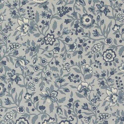 Sacre Bleu Ciel Blue 13971 15 Jardinage Florals Quilting Fabric