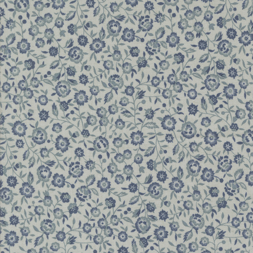 Sacre Bleu Ciel Blue 13974 15 Renoncule Florals Quilting Fabric