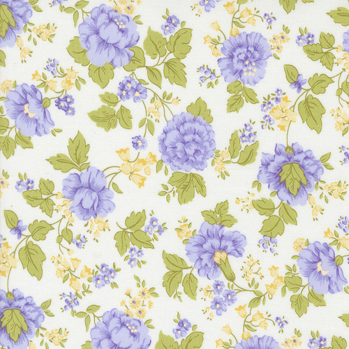 Georgia Off White 18770 11 Main Floral Patchwork Fabric