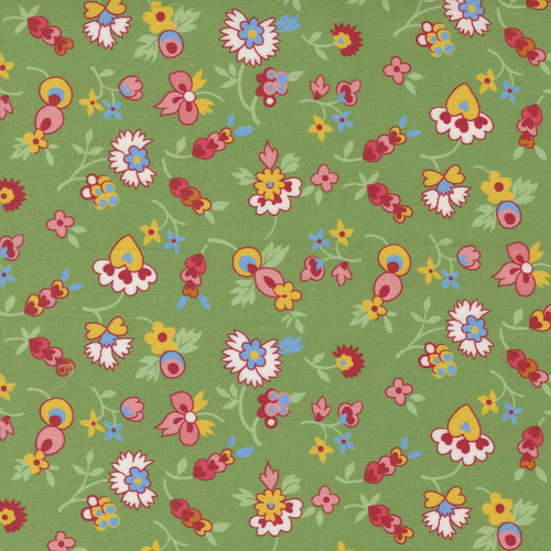 Picture Perfect Green M2180315 Quilting Fabric 100CM END OF BOLT 