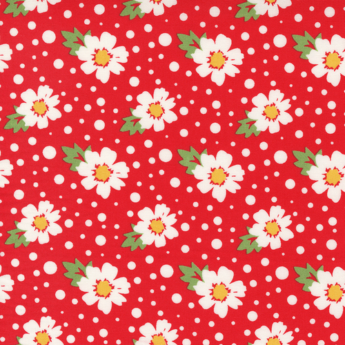 Zinnia Ruby 24131 15 Quilting Fabric 110CM END OF BOLT 