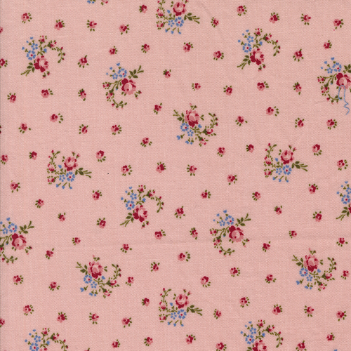 Hollyhocks Roses Hollyhock Pink 3052 17 Little Roses Florals Quilting Fabric 