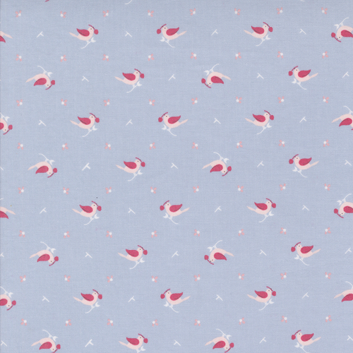 Hollyhocks Roses Sky 3053 13 Early Bird Novelty Bird Quilting Fabric 