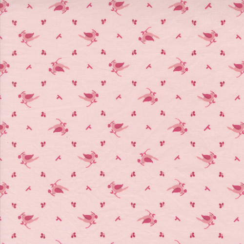 Hollyhocks Roses Geranium Red 3053 15 Early Bird Novelty Bird Quilting Fabric 