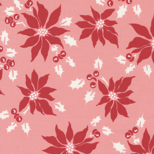 Holly Jolly M3118115 Poinsettia Cheeky Quilting Fabric