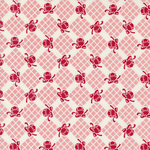 Kitty Christmas Cheeky 31203 13 Bells Checks & Plaids Patchwork Fabric