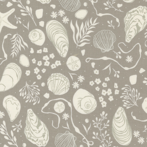 Seaglass Summer Sandstone M4318316 Tide Pool Novelty Shells Quilting Fabric