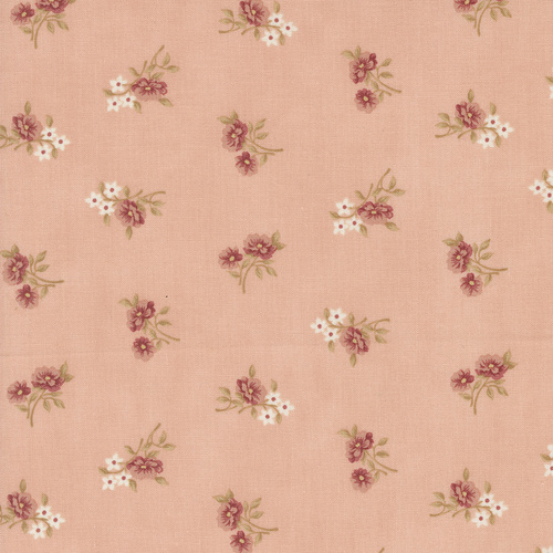 Sandalwood Rose Quartz M4438515 Rosalie Small Floral Quilting Fabric