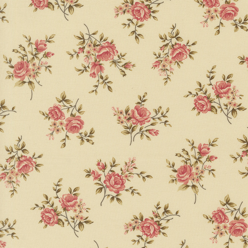 Collections Unity Ivory 46261 11 Rose Bouquet Florals Quilting Fabric