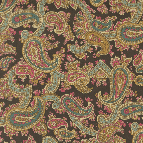 Collections Unity Chocolate 46262 21 Paisley Quilting Fabric