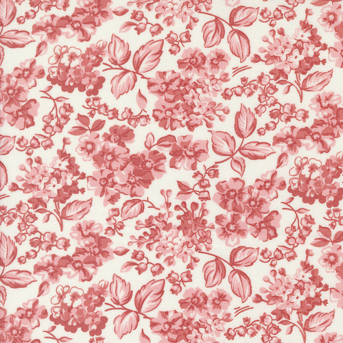 Rosemary Cottage Cream Strawber 55312 21 Blooms Florals Quilting Fabric