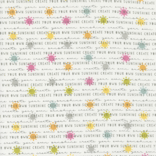 Shine Cloud 55671 11 Sunshine Text & Words Patchwork Fabric