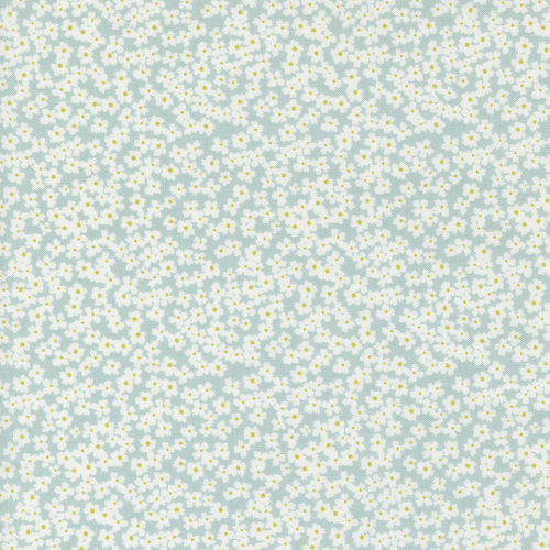 Shine Sky 55672 12 Bloom Small Floral Patchwork Fabric