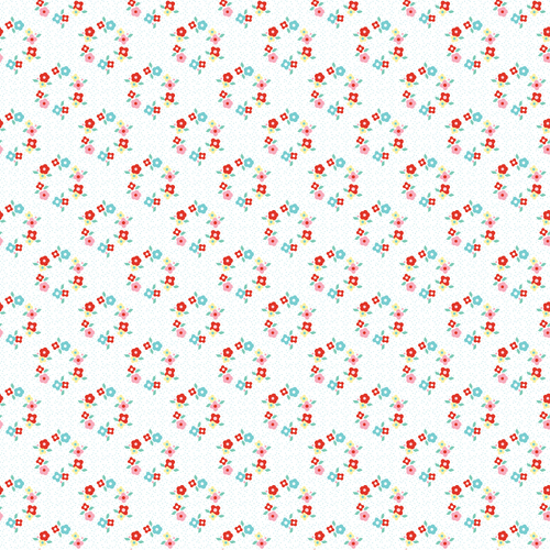 Market Day Floral Wreath White MK24460 Quilting Fabric