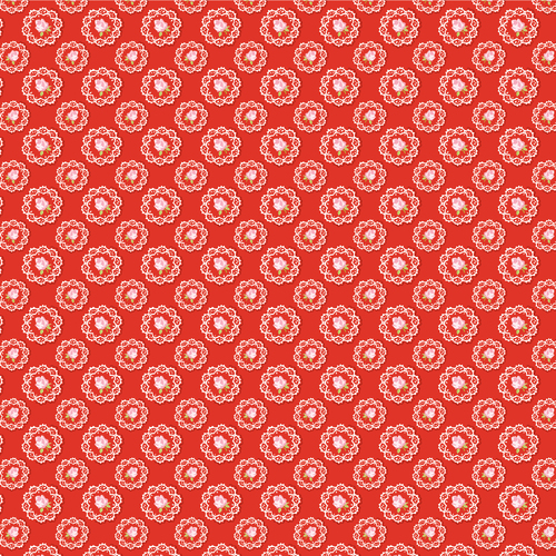 Market Day Doily Red MK24465 Quilting Fabric