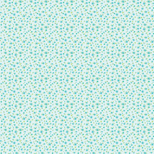 Market Day Tiny Flowers  Teal MK24470 Quilting Fabric