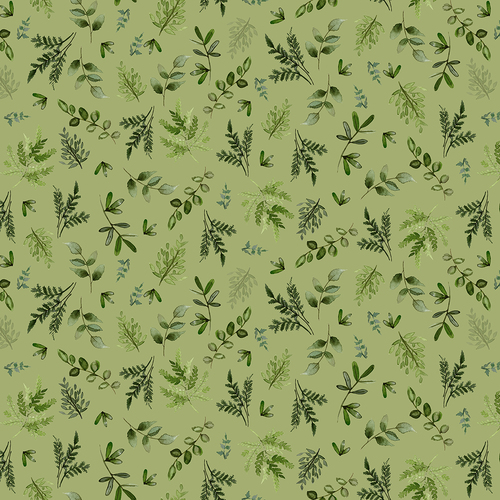 Wild Wonder Digital Fronds Olive Y4077-24 Patchwork Fabric
