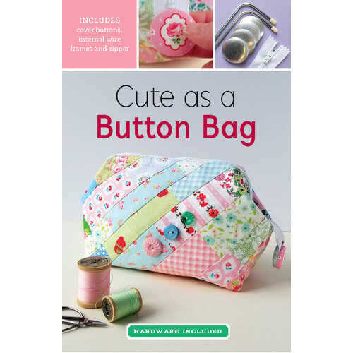 Cute as a Button Bag Pattern Kit Pattern includes wire frame & zipper