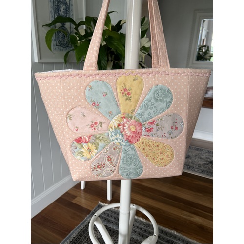 Pink Appliqué Sophie Tote Bag