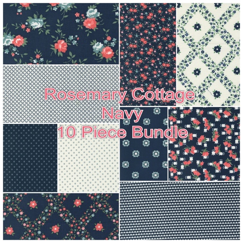 Rosemary Cottage Navy 10 Piece Special Bundle