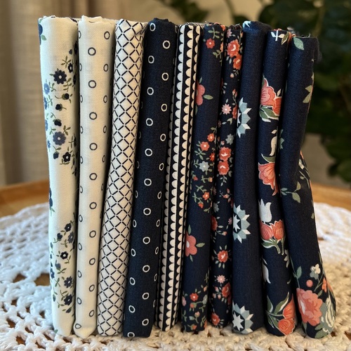 Rosemary Cottage Navy 1/4M 10 Piece Special Bundle LAST ONES