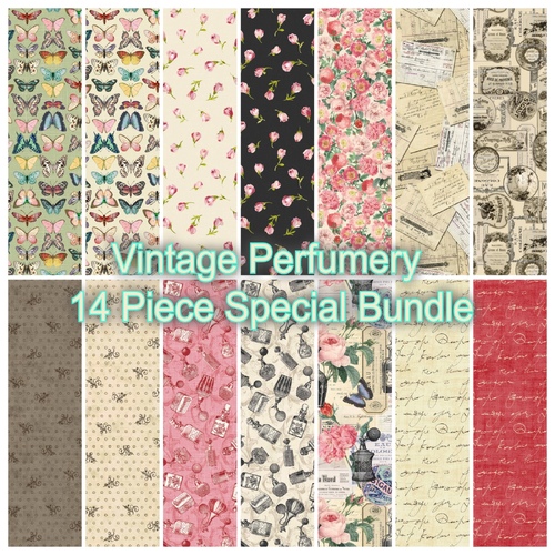 Vintage Perfumery 15 Piece Special Fabric Bundle